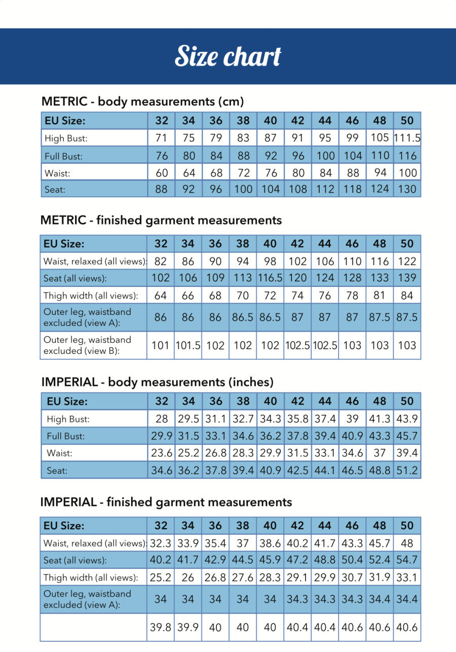 Ploen Patterns - Tyra Trousers Pattern (EU 32-50)