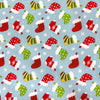 Christmas Poly/Cotton - Stocking - Pale Blue