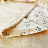 Printed Velour Fleece - Teddy Peach