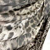 Silky Satin - Sepia Leopard