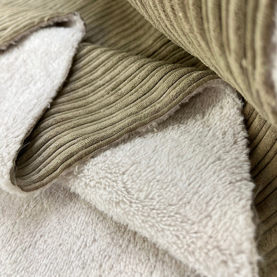 Fur Lined Cord - Beige