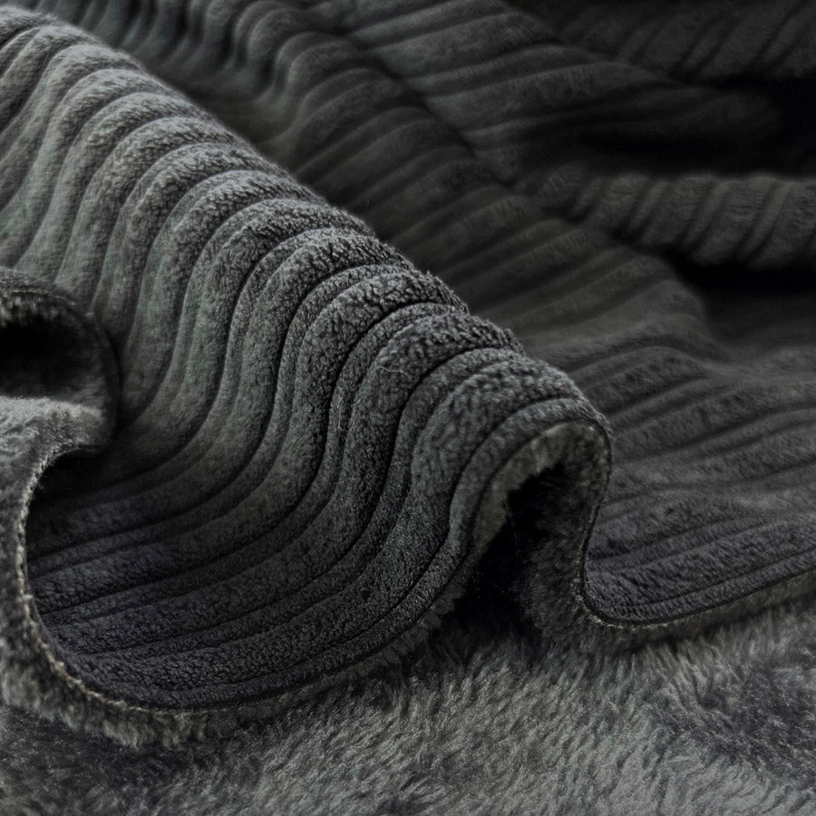 Remnant - Fur Lined Cord - Black (1m)