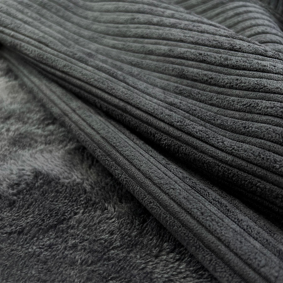 Fur Lined Cord - Black