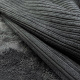 Fur Lined Cord - Black