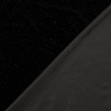 Stretch Glitter Velvet - Black