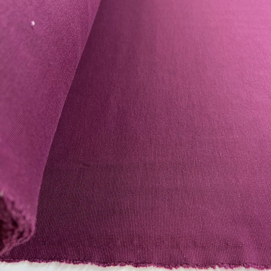 Polyester Elastane Knitted Fabric Wine Purple Yogi Roll