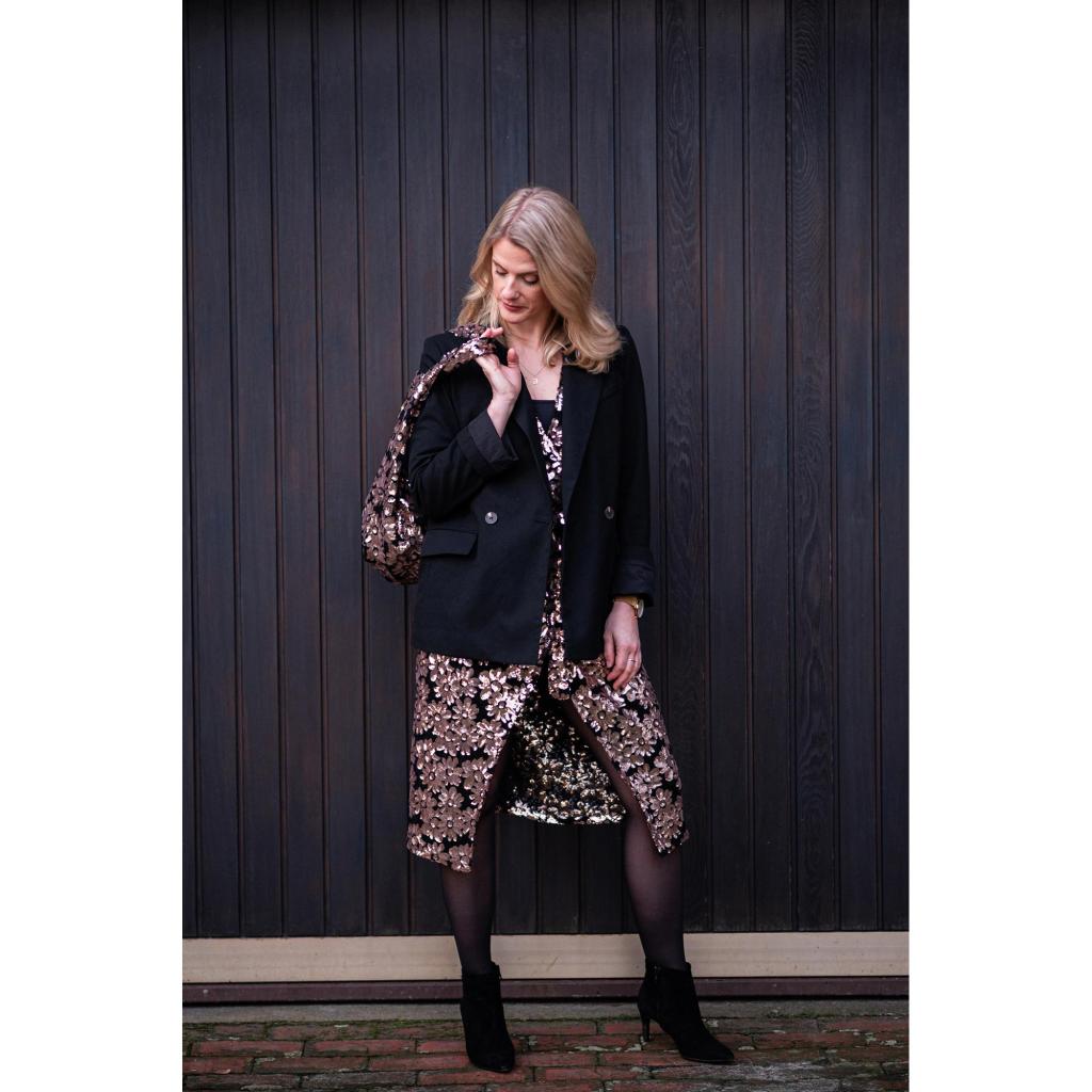 Bronzed Glitz - Floral Sequins