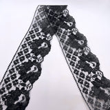 Polyester Flat Lace Trim - Claire - Black