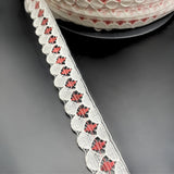 Polyester Flat Lace Trim - Ella - Red