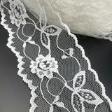 Polyester Flat Lace Trim - Grace - White