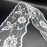 Polyester Flat Lace Trim - Grace - White