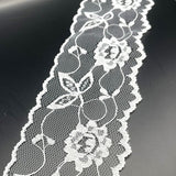 Polyester Flat Lace Trim - Grace - White