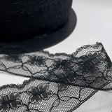 Polyester Flat Lace Trim - Lucy - Black