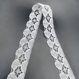 Polyester Flat Lace Trim - Sophie - Soft White