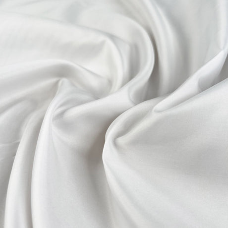 Polyester Lining White Plain Woven Fabric