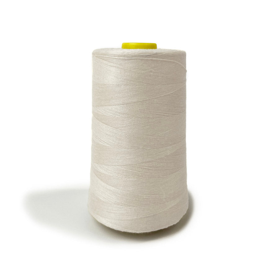Polyester Overlocking Sewing Machine Thread Cone - White (5000m)