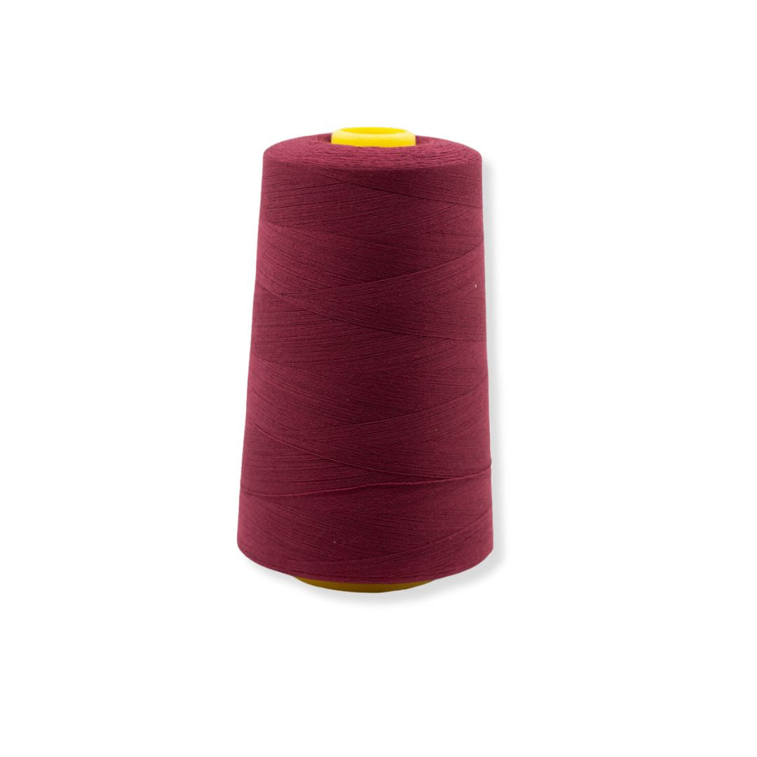 Polyester Overlocking Sewing Machine Thread Cone - Wine (5000m)