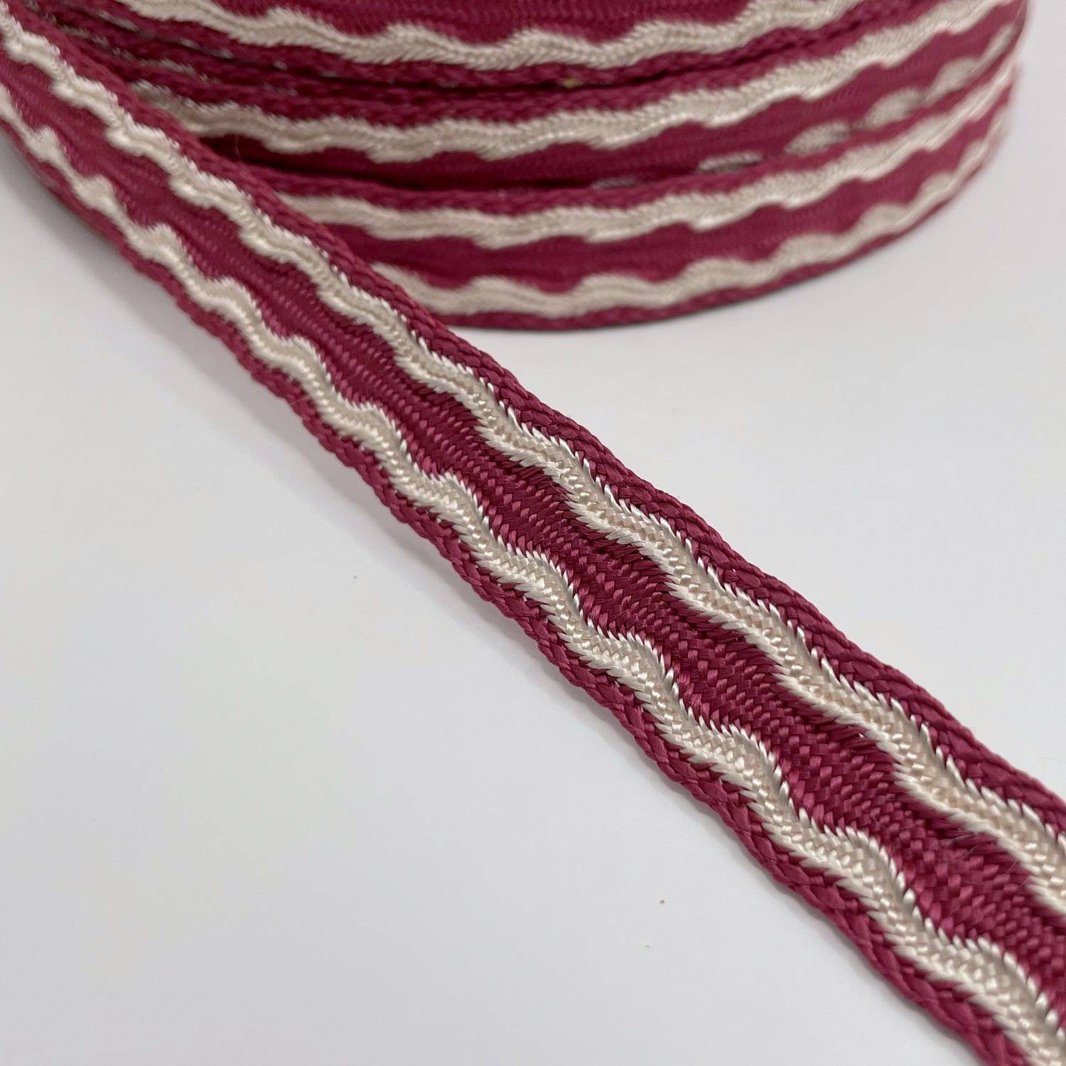 Polyester Trim - Red & White