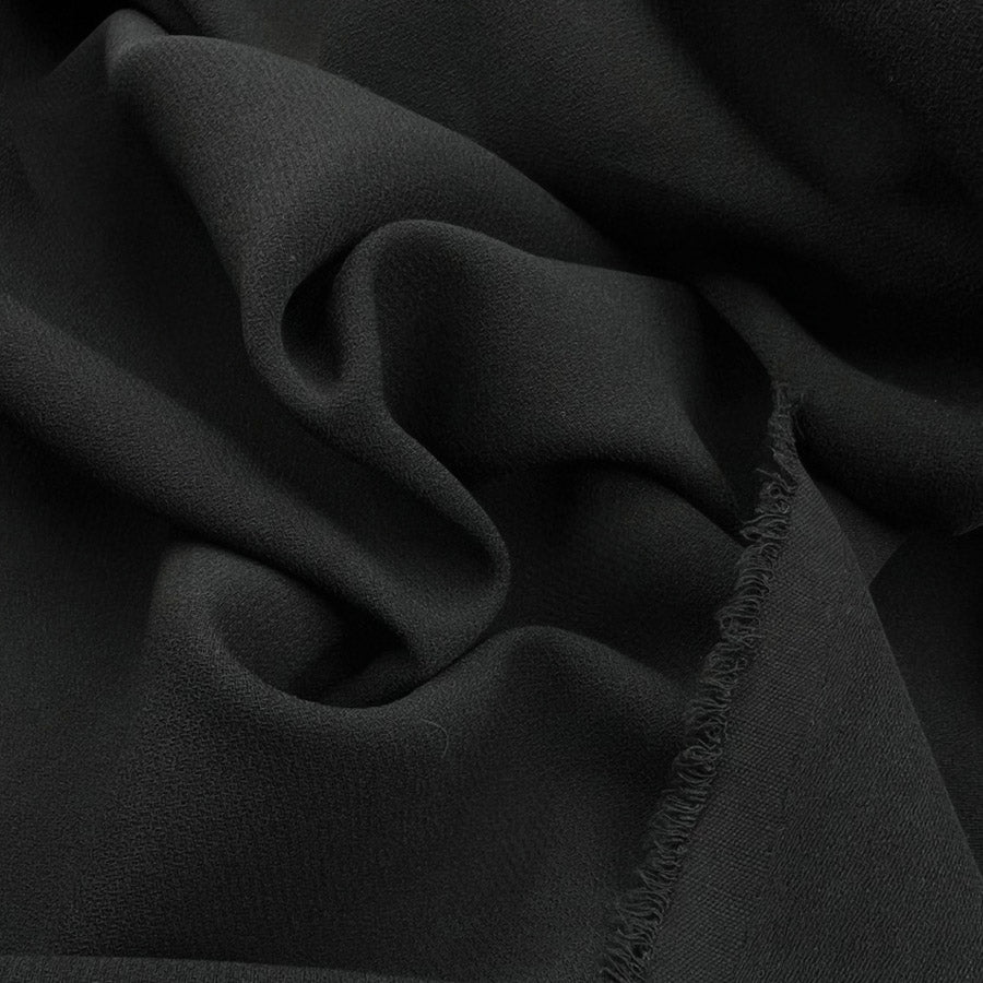 Remnant - Monaco Crepe - Black (1.6m)