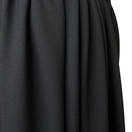 Polyester Plain Woven Dress Fabric Monaco Crepe Black Hang