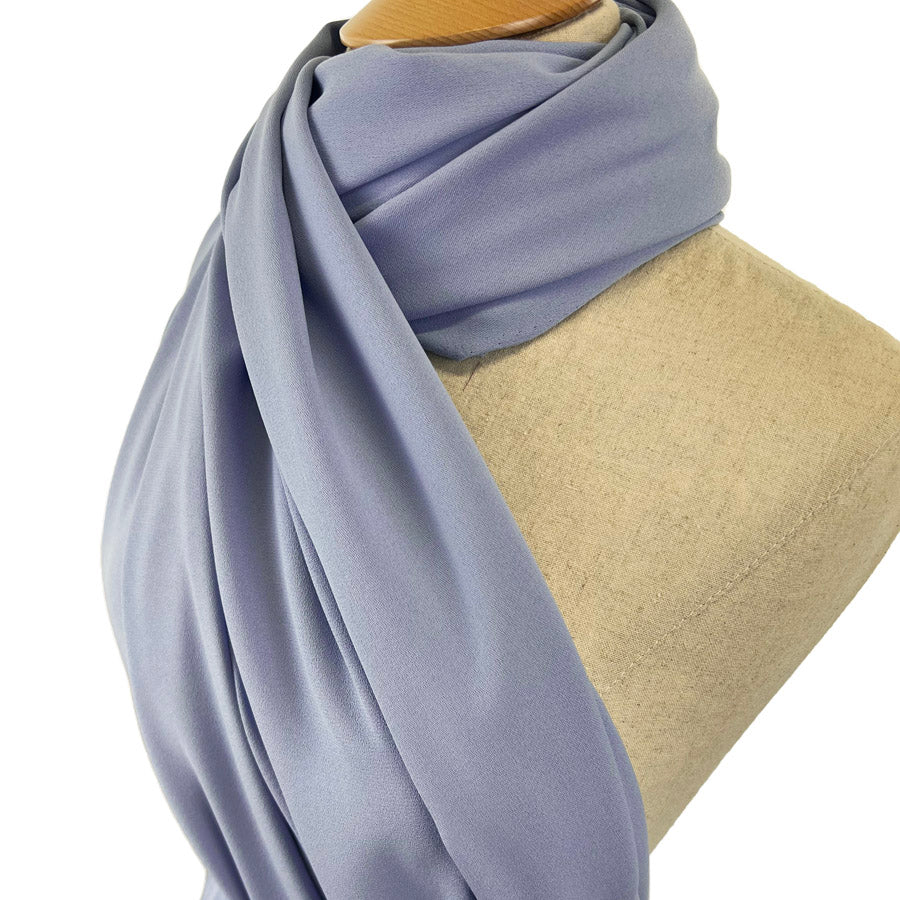 Remnant - Monaco Crepe - Dusky Blue (2m)