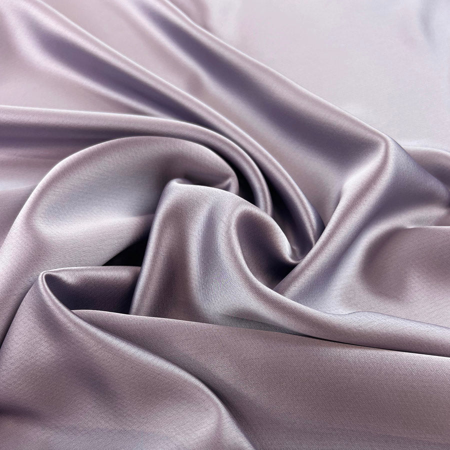 Polyester Satin Back Crepe Dress Fabric Liquid Lavender