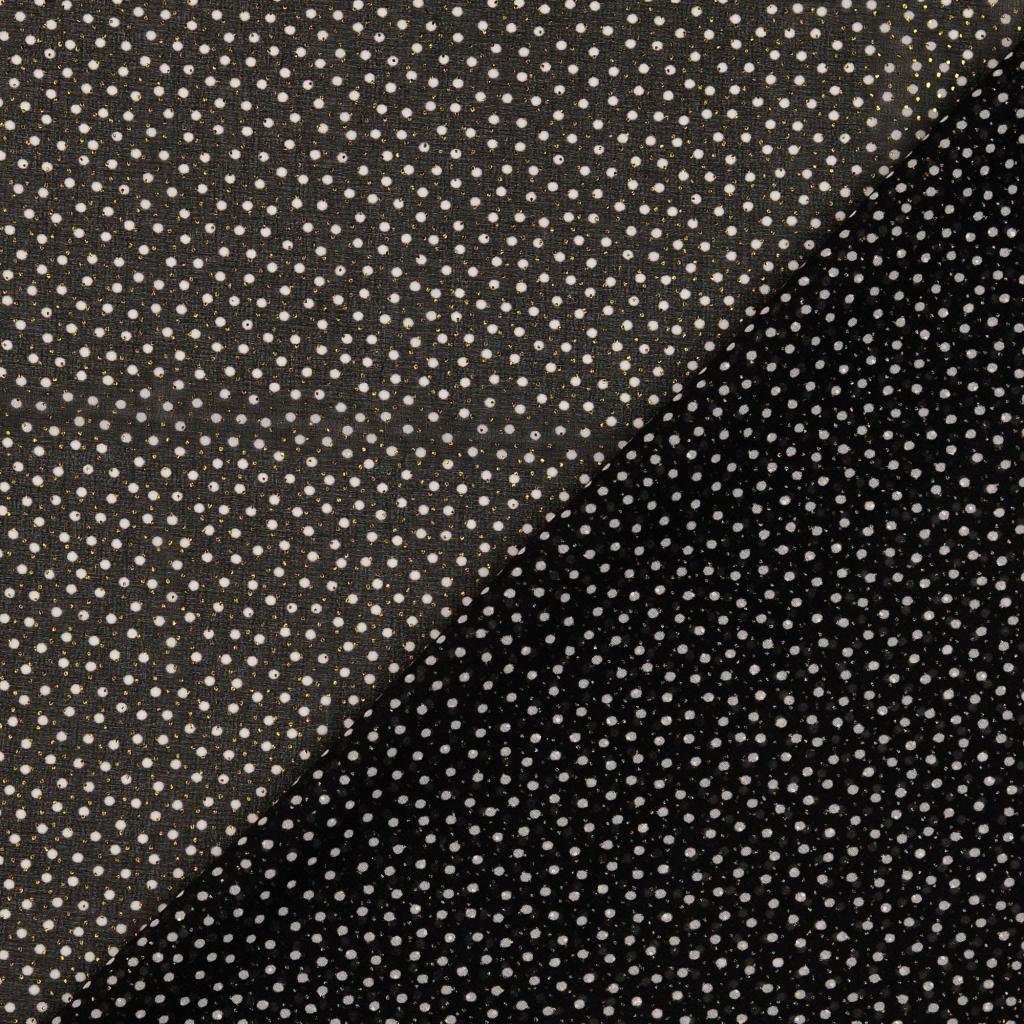 Polyester Spotty Dress Fabric Polka Sparkle Chiffon Fold
