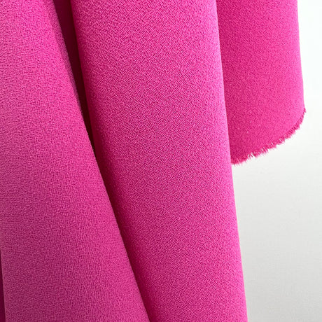 Polyester Triple Crepe Fabric Bubblegum Hang