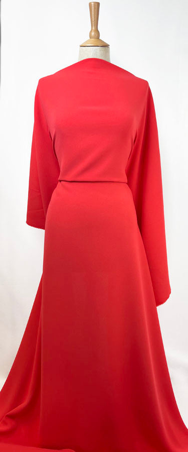 Polyester Triple Crepe Fabric Strawberry Dress