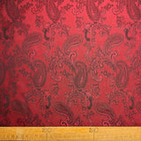 Paisley Changeant Lining - Red