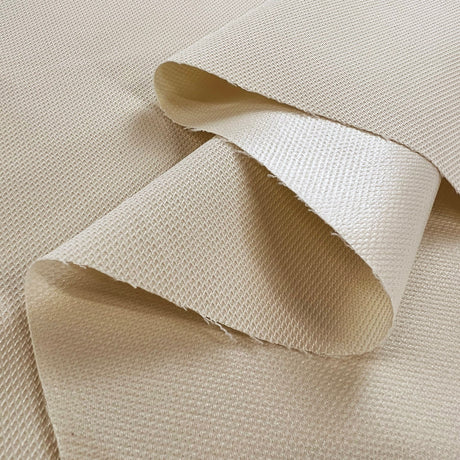 Polyester Water Resistant Outdoor Fabric Oeko Tex Cushion Soft Beige Fold