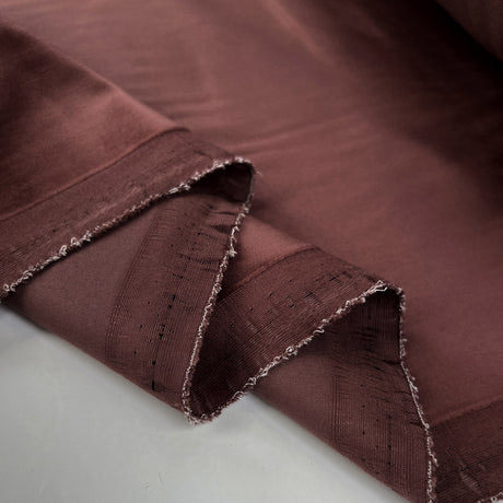 Ponto Velvet Hazel Cotton Italian Deadstock Ex Designer Suiting Fabric Fold