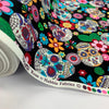 Poplin Print - Día de Muertos - Black