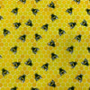 Poplin Print - Bee Hive - Yellow