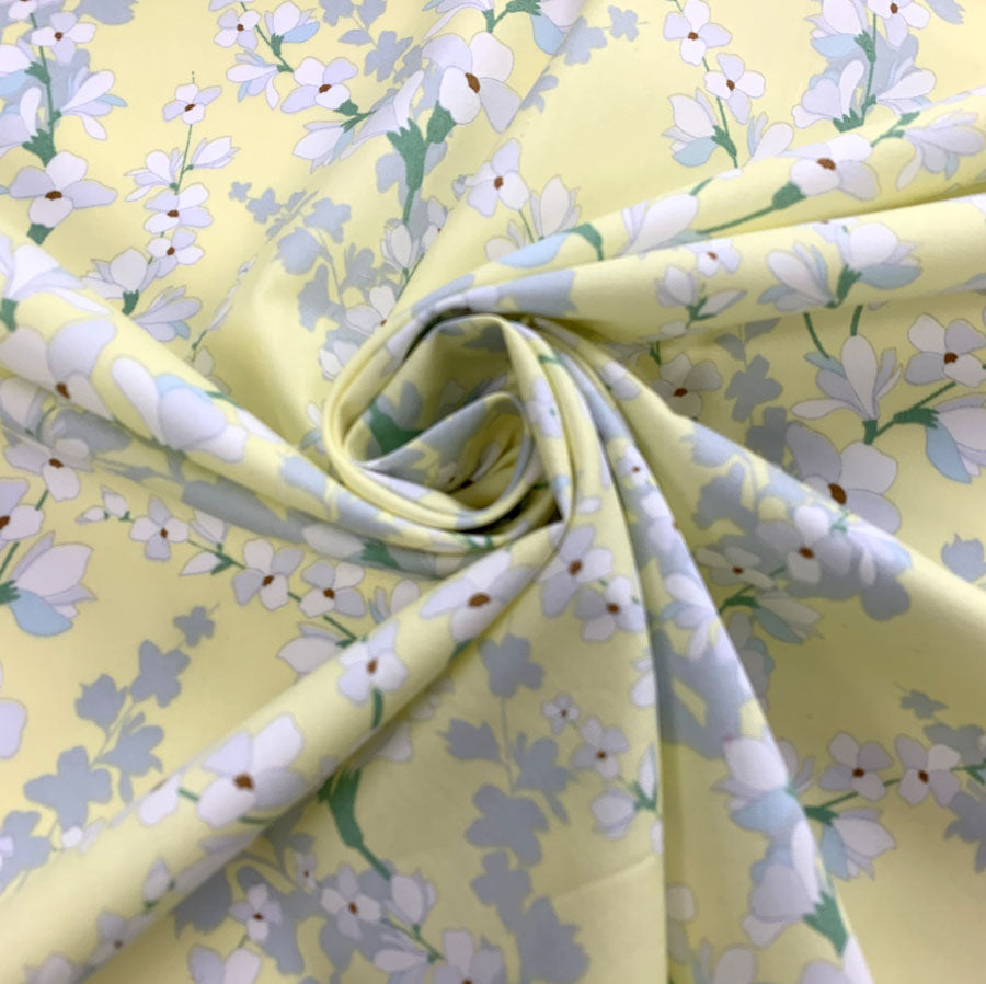 Poplin Print - Blossom - Yellow