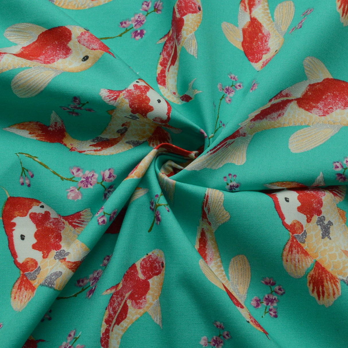 Poplin Print - Carpe Diem - Jade