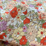 Poplin Print - Country Garden - Coral