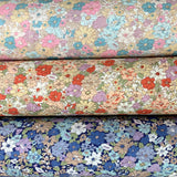 Poplin Print - Country Garden - Coral