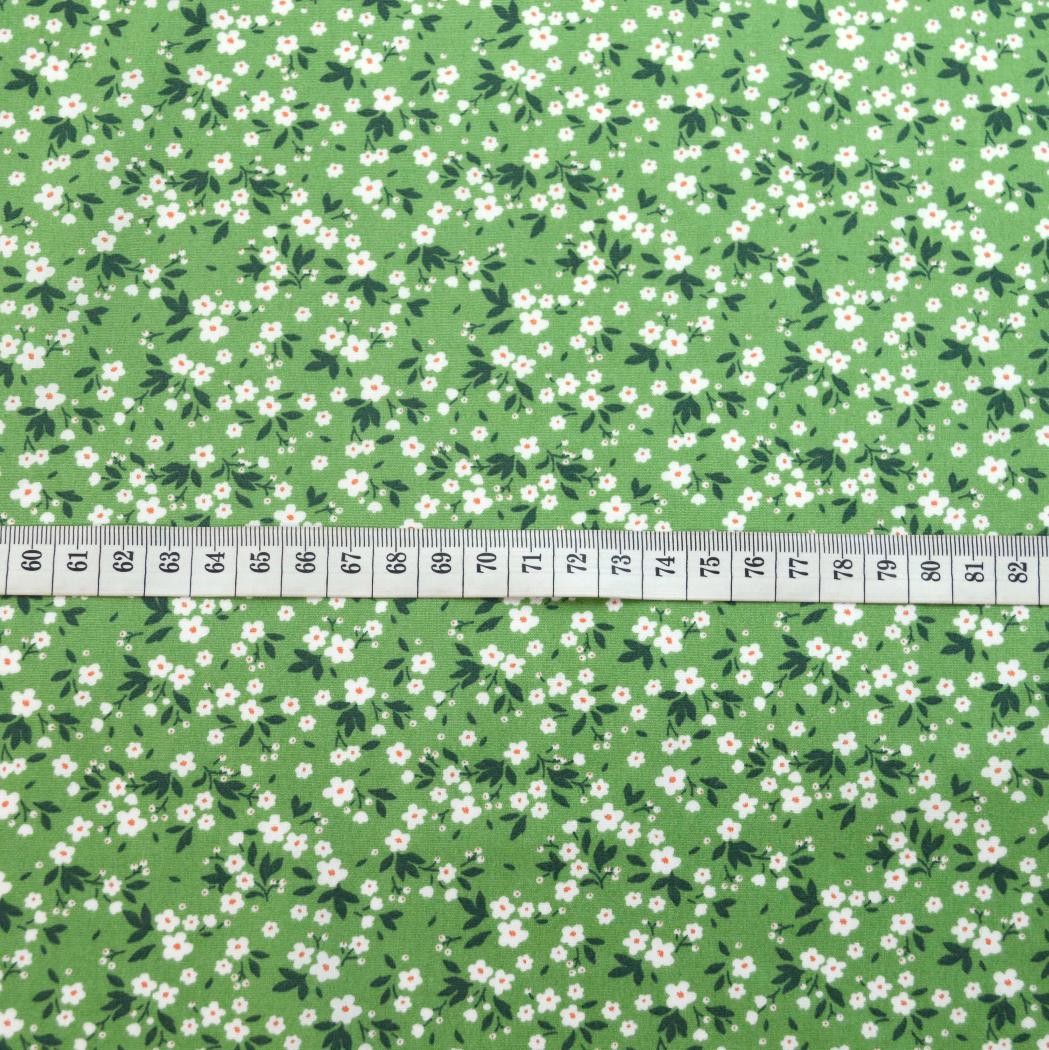 Poplin Print - Fields- GREEN