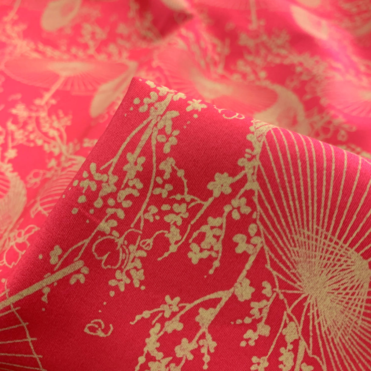 Poplin Print - Hakka - Red