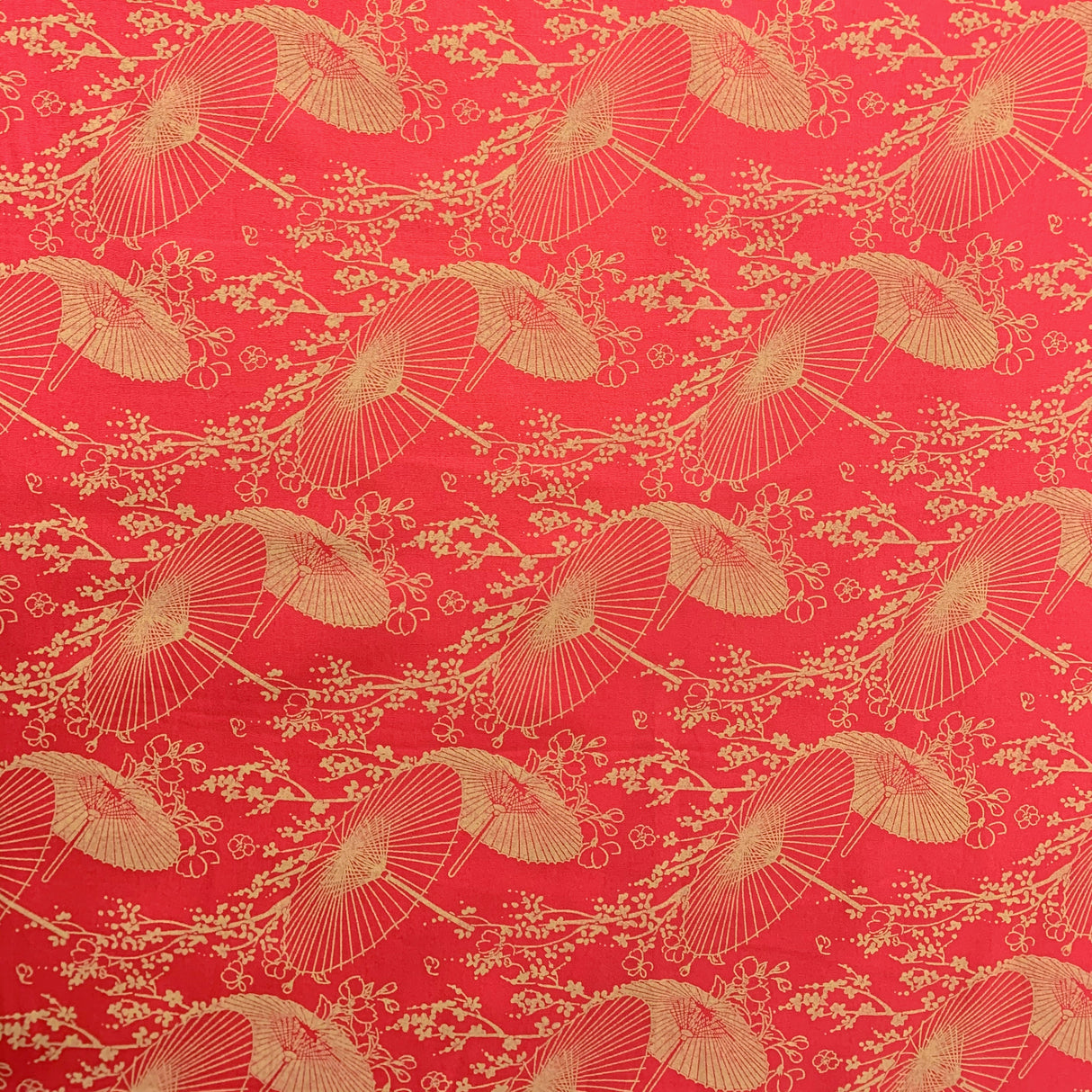 Poplin Print - Hakka - Red