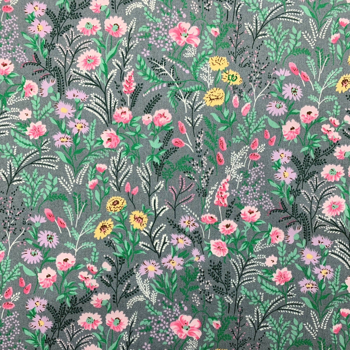 Poplin Print - La Belle - Grey