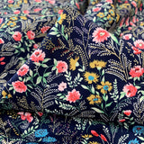 Poplin Print - La Belle - Navy