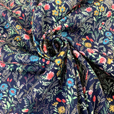 Poplin Print - La Belle - Navy