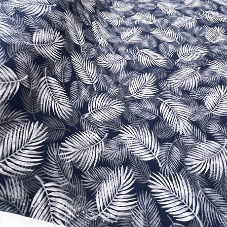 Poplin Print Maui Navy Cotton Dress Fabrics Roll