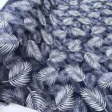 Poplin Print - Maui - Navy