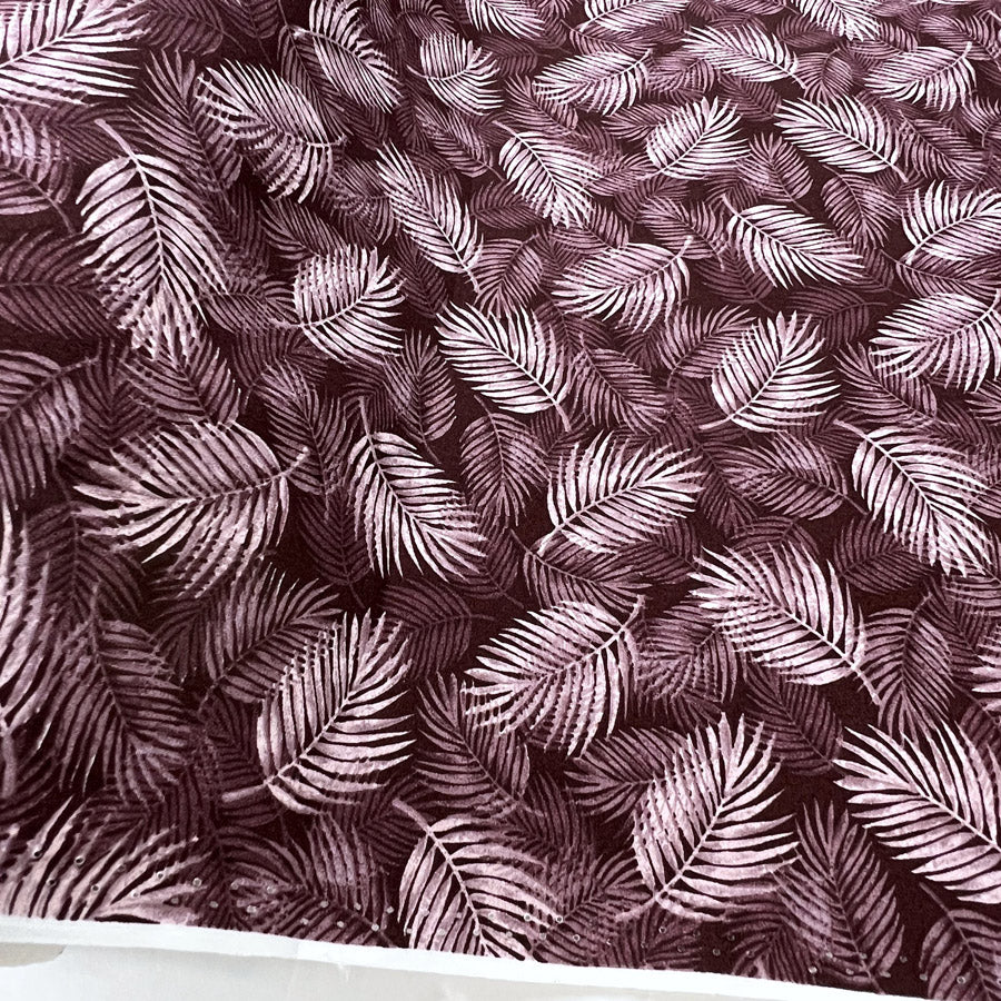 Poplin Print - Maui - Plum