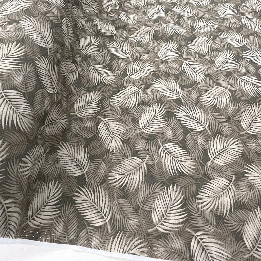 Poplin Print - Maui - Taupe