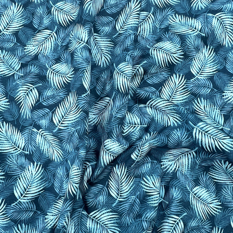 Poplin Print - Maui - Teal