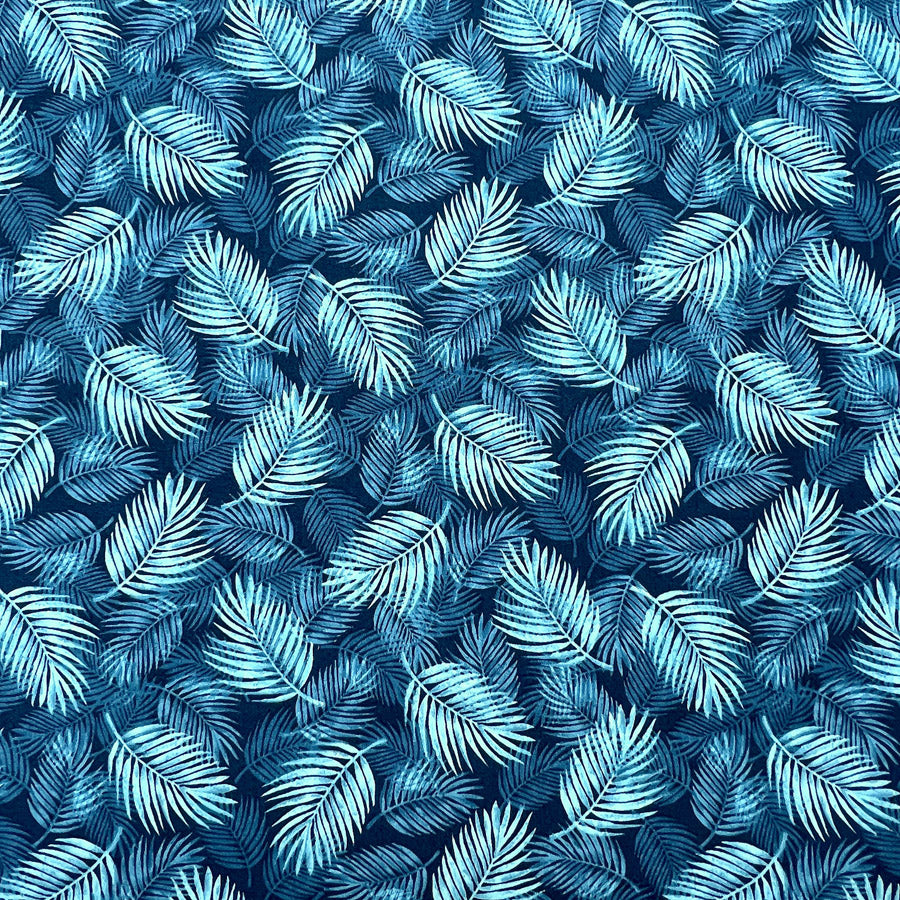 Poplin Print - Maui - Teal